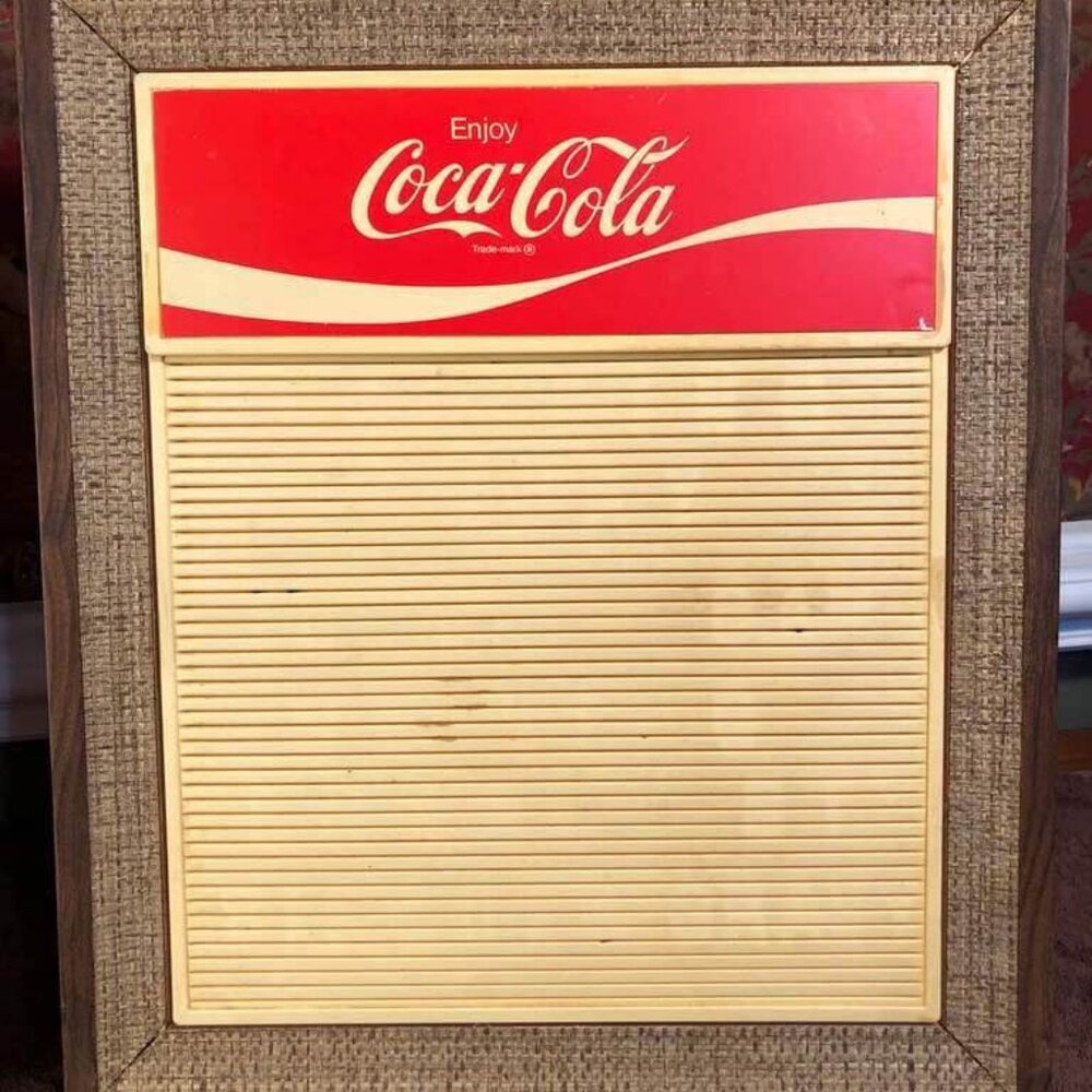 Pair of Vintage Coca Cola Plastic Menu Board Signs - Picture 3 of 5